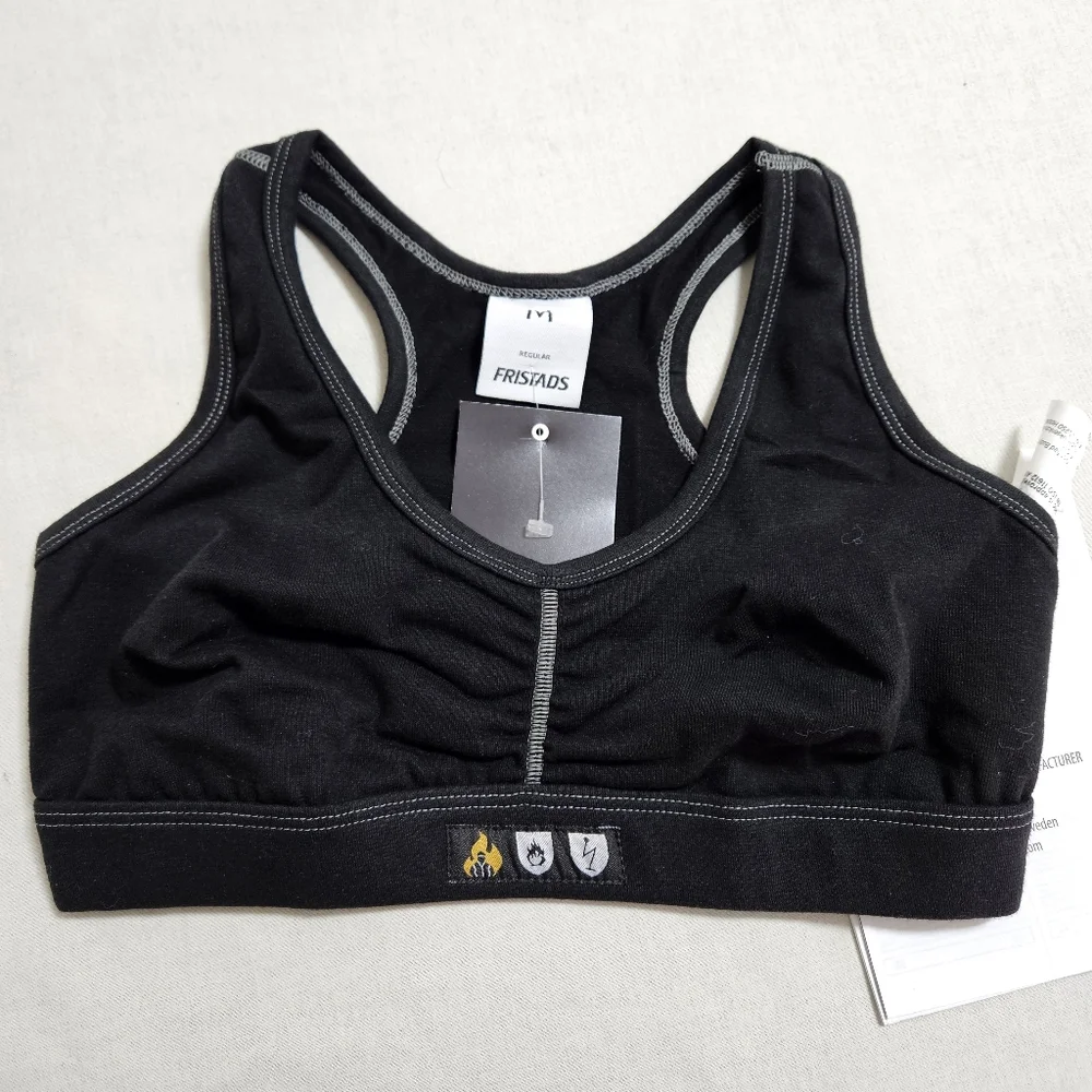 Fristads NWT Womens Flamestat Arc & Flame Retardant Bra 7036 MOF Sweden Black M
